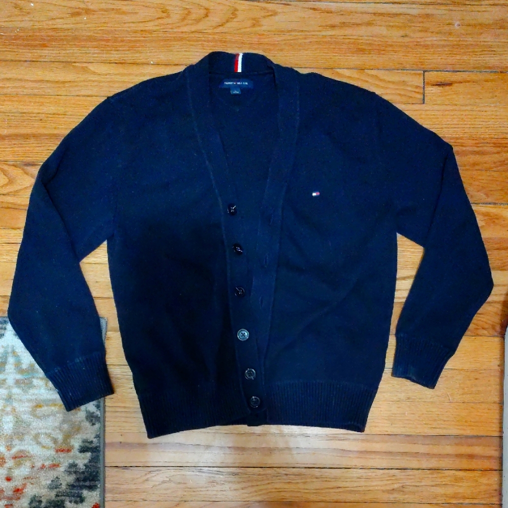 Tommy Hilfiger Men's Navy Cardigan Sweater